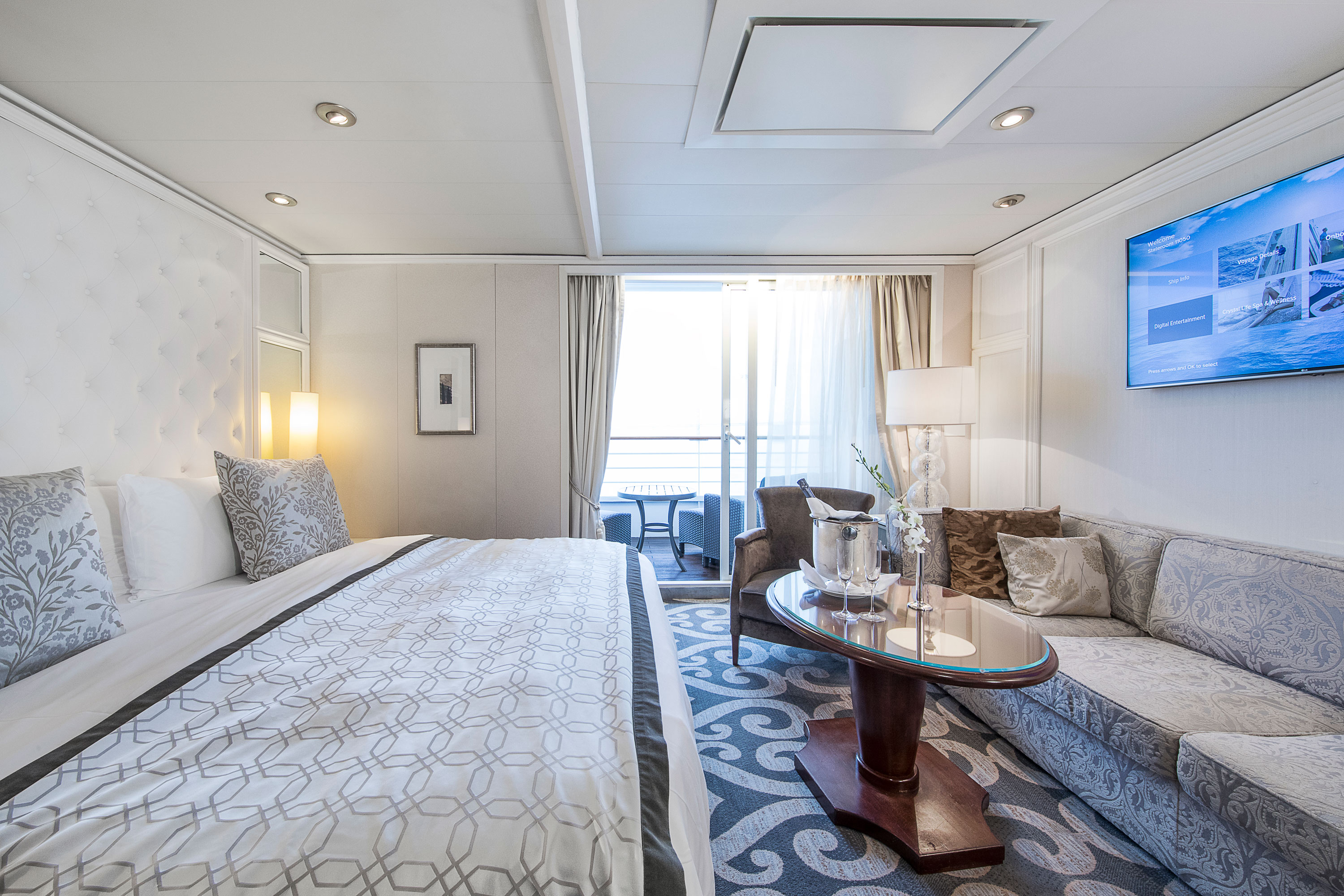 Crystal Cruises - Crystal Serenity - Accommodation - Penthouse with Verandah 1.jpg